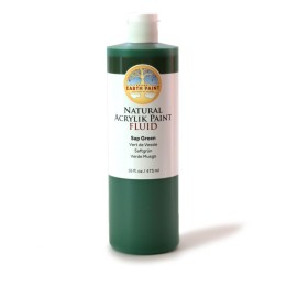 Natural Earth Paint Natural Fluid Acrylik Paint, 16 oz, Sap Green