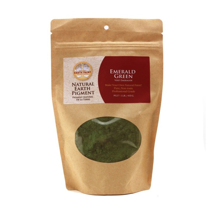 Natural Earth Paint Earth & Mineral Pigments, Emerald Green, 1 lb