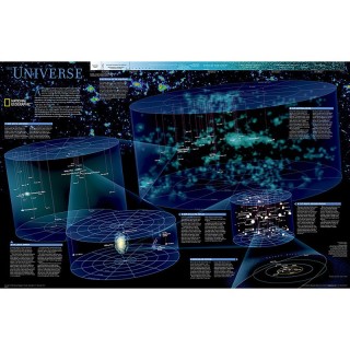 National Geographic The Universe Map, Laminated, 31.25" x 20.25"