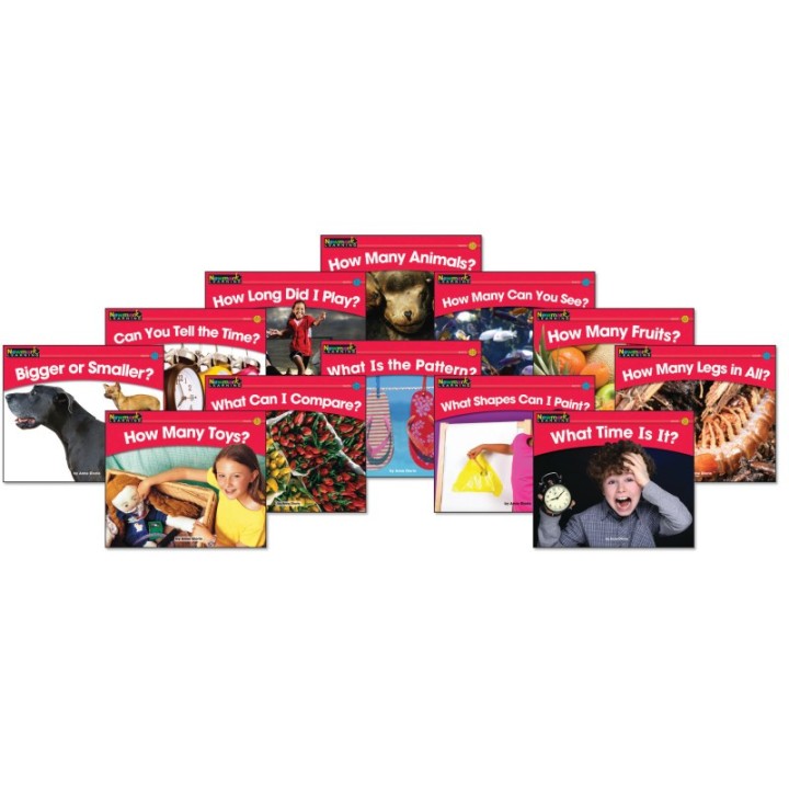 Newmark Learning Rising Readers Leveled Books, Math Set, Set of 12