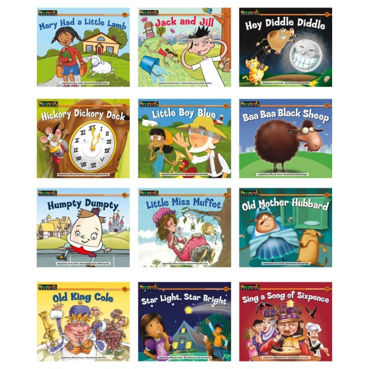 Newmark Learning Nursery Rhyme Tales Content-Area Leveled Reader, English, Set of 12