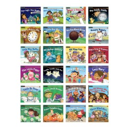 Newmark Learning Rising Readers Fiction Single-Copy Set, Volumes 2 and 3, Nursery Rhyme Tales, Set of 24