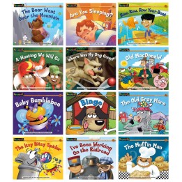 Newmark Learning Rising Readers Leveled Book, Nursery Rhyme Songs & Stories, Set of 12