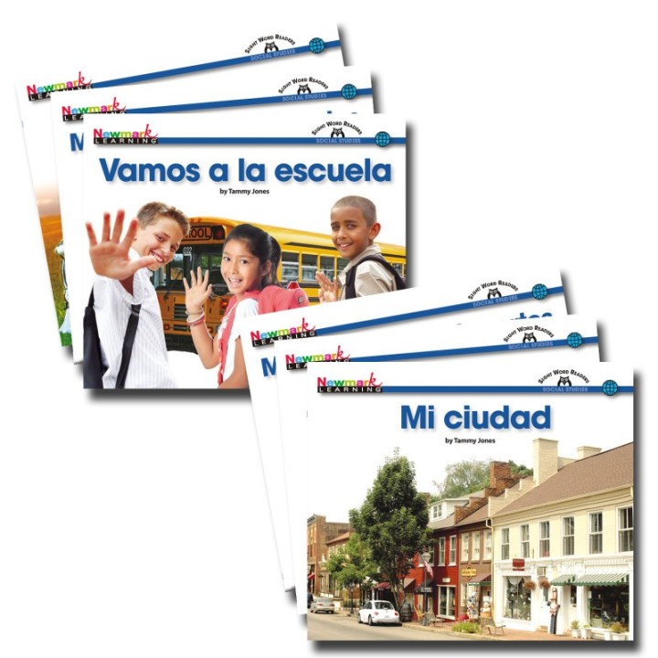 Newmark Learning En Español: Sight Word Reader Social Studies, Set of 16