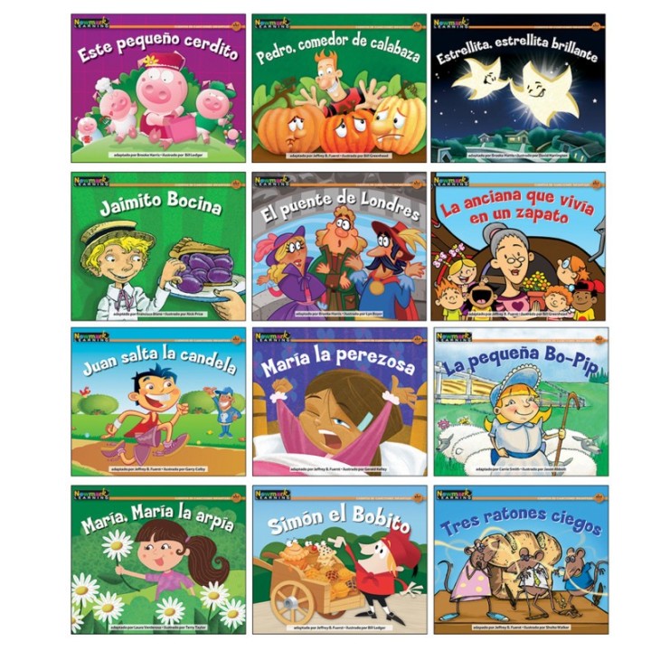 Newmark Learning Rising Readers Leveled Books: Nursery Rhyme Tales Set 2, Spanish