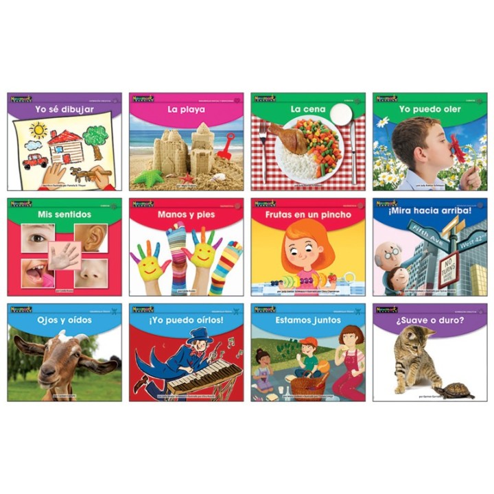 Newmark Learning Early Rising Readers My Five Senses Theme Set, Spanish