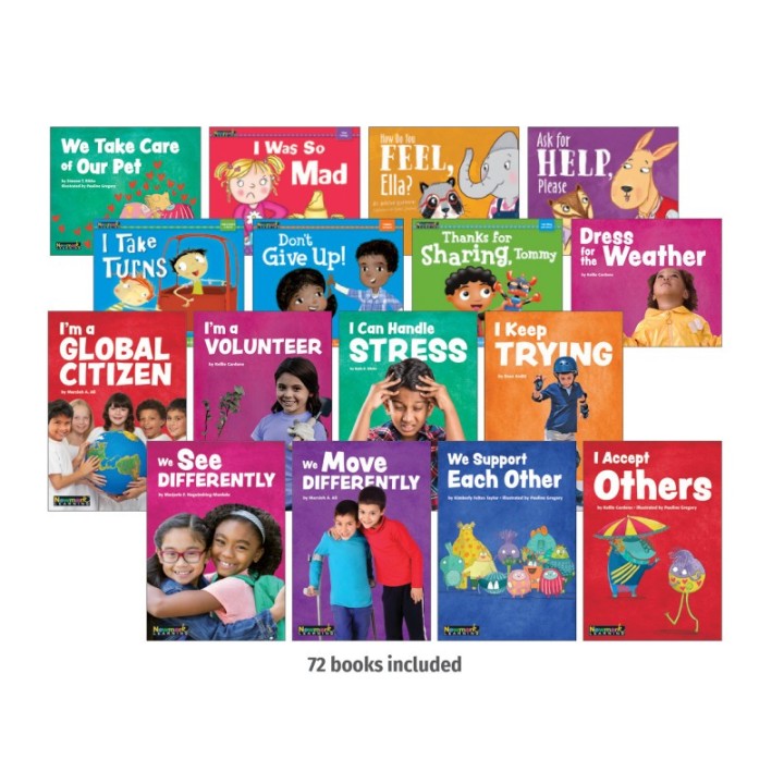 Newmark Learning MySELF Complete Single-Copy Small Book, Set of 72 Titles, Grades PK-2