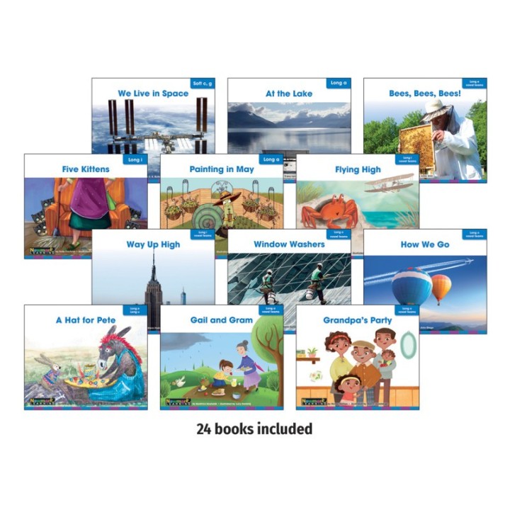 Newmark Learning Decodable Readers Grade 1 Long Vowels, 24 Books