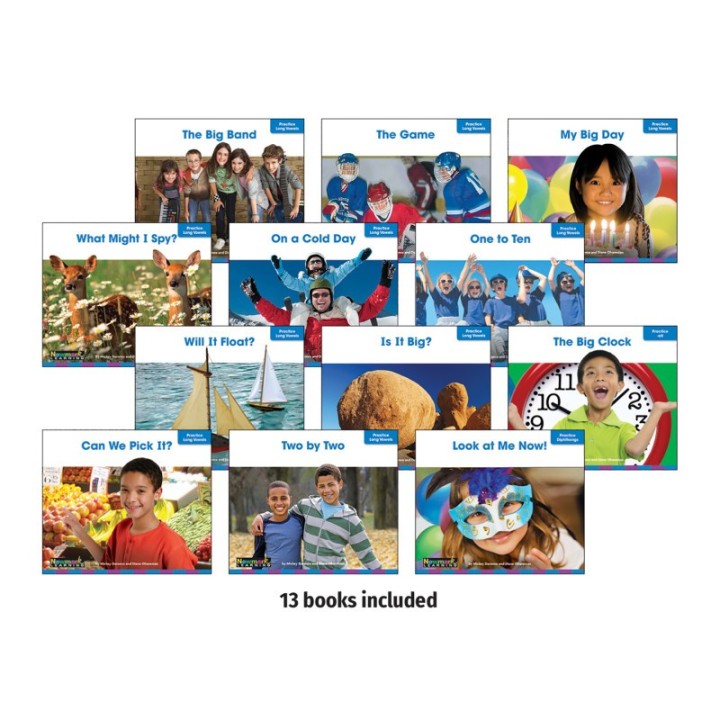 Newmark Learning Decodable Readers Fluency Grade 1-2 Long and Complex Vowels, 13 Books