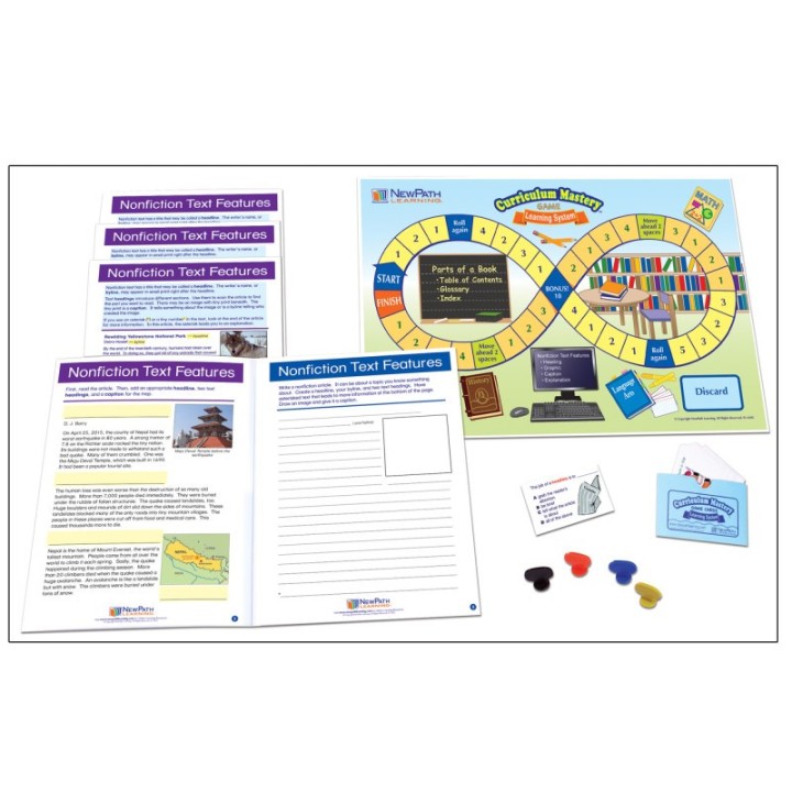 NewPath Learning Nonfiction Text Features Learning Center, Grades 3-5