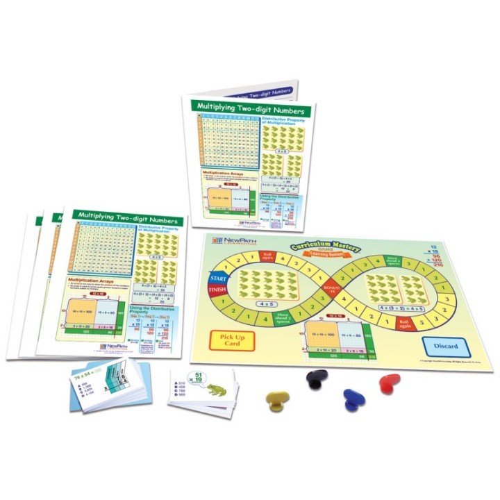 NewPath Learning Multiplying Two-Digit Numbers Learning Center, Grade 3-5