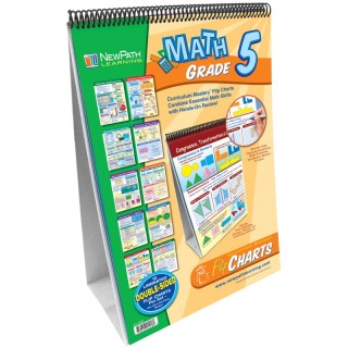 NewPath Learning Math Skills Curriculum Mastery® Flip Chart, Grade 5