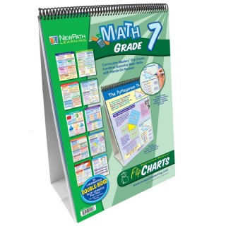 NewPath Learning Math Skills Curriculum Mastery® Flip Chart, 10 Pages, Grade 7