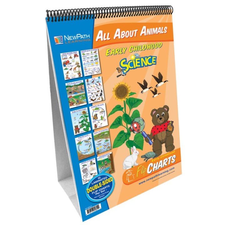 NewPath Learning Early Childhood Science Readiness Flip Charts, All About Animals