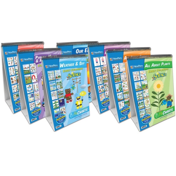 NewPath Learning Early Childhood Science Readiness Flip Charts, Set of all 7