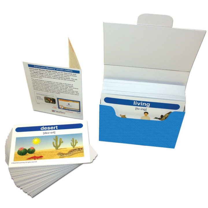 NewPath Learning Science Vocabulary Builder Flash Card Set, Grades 1-2