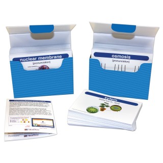 NewPath Learning Life Science Vocabulary Builder Flash Card Set, Middle School