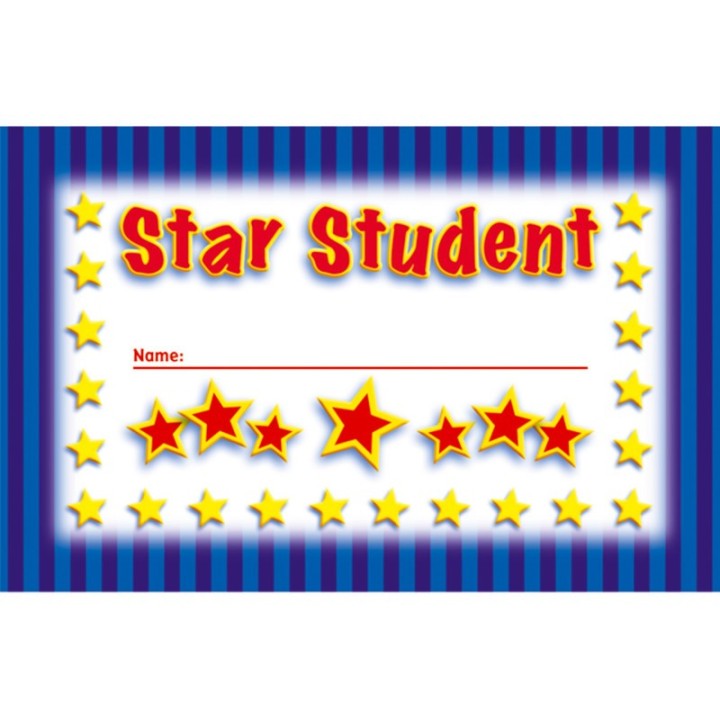 North Star Teacher Resources Star Student Punch Cards, Pack of 36
