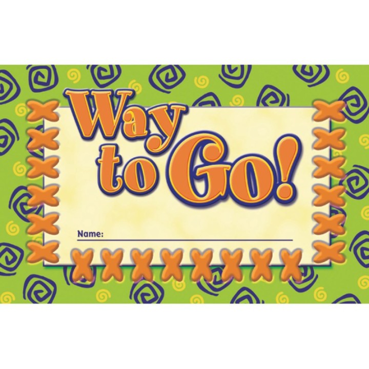 North Star Teacher Resources Way to Go! Punch Cards, Pack of 36