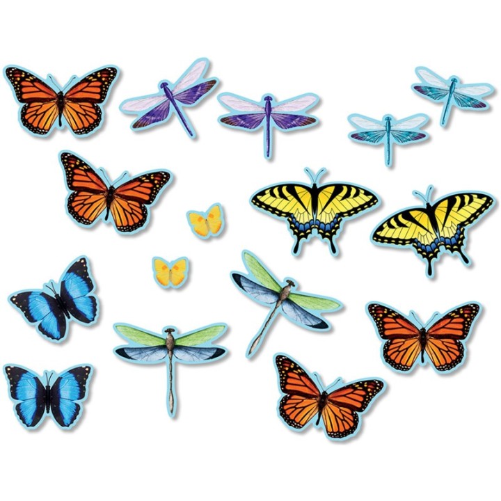 North Star Teacher Resources Bulletin Board Accents Butterflies & Dragonflies
