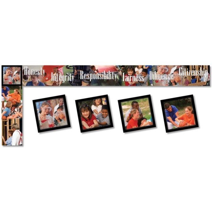 North Star Teacher Resources All Around the Board Trimmers, Character Education, 43 Feet