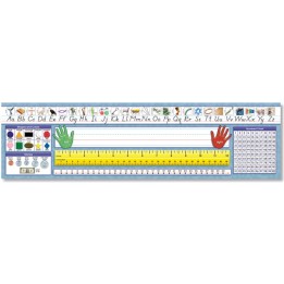 North Star Teacher Resources Traditional Manuscript Primary Desk Plates, 19" x 5", Pack of 36