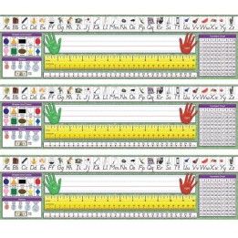 North Star Teacher Resources Modern Manuscript Primary Desk Plates, 19" x 5", 36 Per Pack, 3 Packs