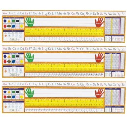 North Star Teacher Resources Traditional Manuscript Spanish Desk Plates, 19" x 5", 36 Per Pack, 3 Packs
