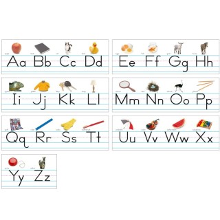 North Star Teacher Resources Photo Traditional Manuscript Alphabet Lines Bulletin Board Set