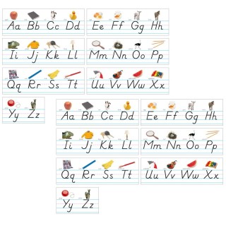 North Star Teacher Resources Photo & Modern Manuscript Alphabet Lines Bulletin Board Set, 2 Sets