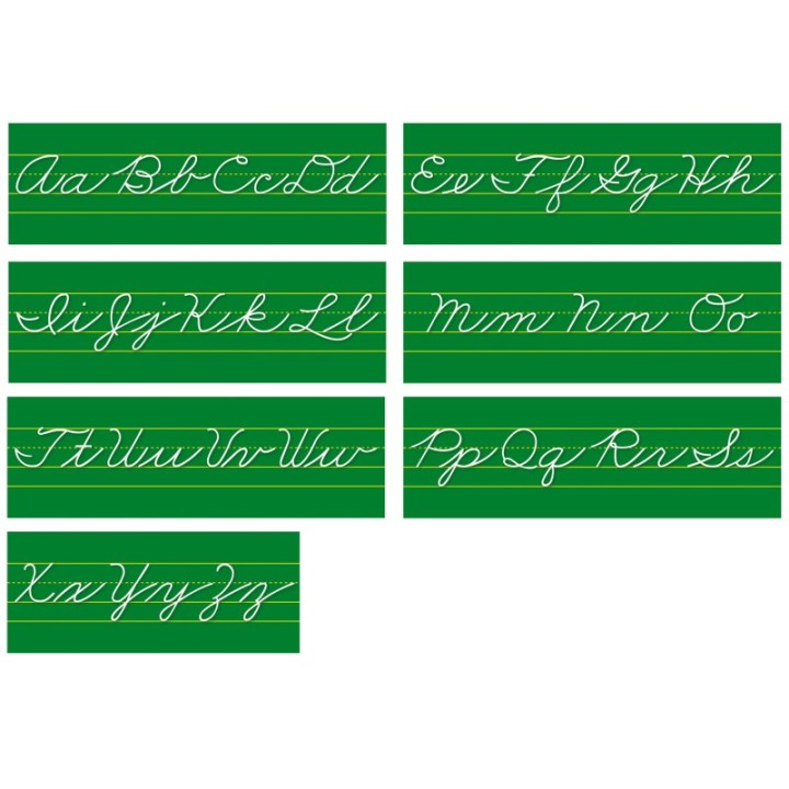 North Star Teacher Resources Traditional Cursive Alphabet Lines Bulletin Board Set