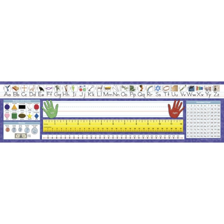 North Star Teacher Resources Christian Primary Traditional Manuscript Desk Plates, Pack of 36