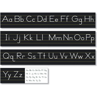 North Star Teacher Resources Black Traditional Manuscript Alphabet Line