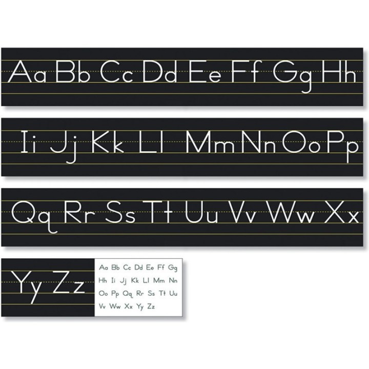 North Star Teacher Resources Black Traditional Manuscript Alphabet Line