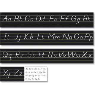 North Star Teacher Resources Black Modern Manuscript Alphabet Line