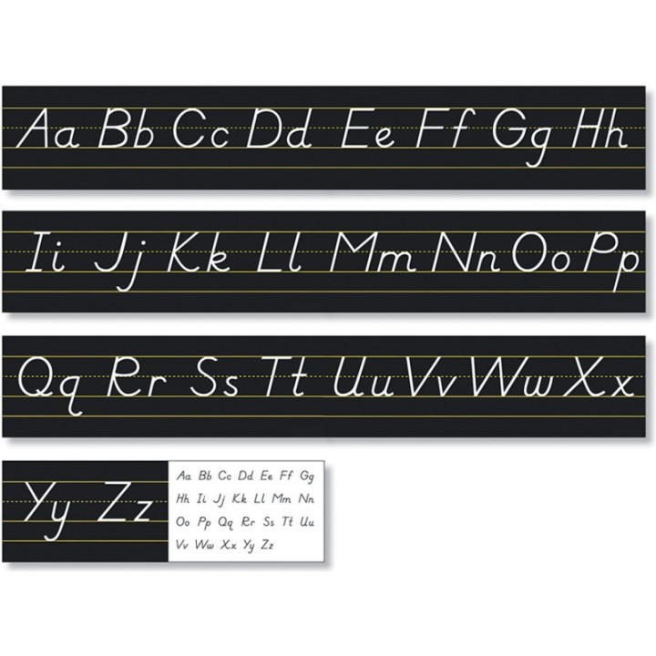 North Star Teacher Resources Black Modern Manuscript Alphabet Line