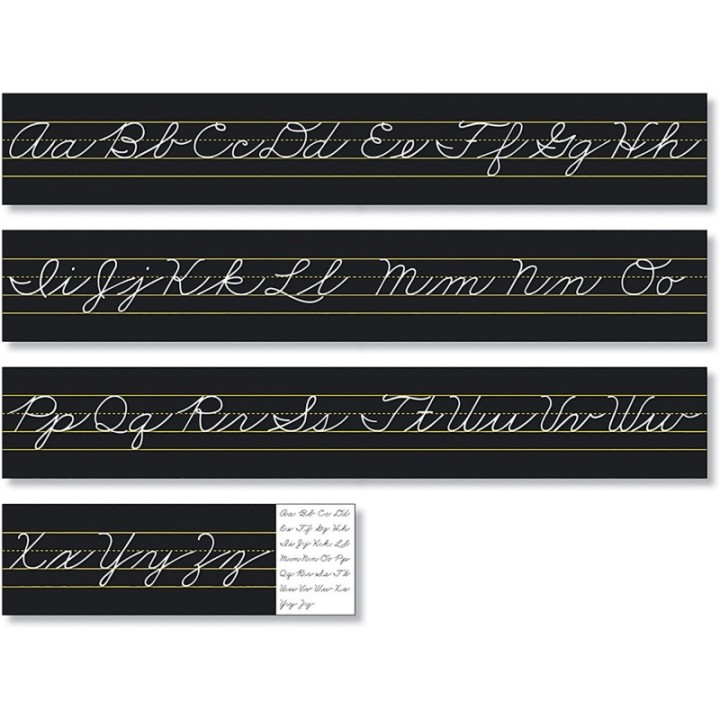 North Star Teacher Resources Alphabet Lines Black Traditional Cursive