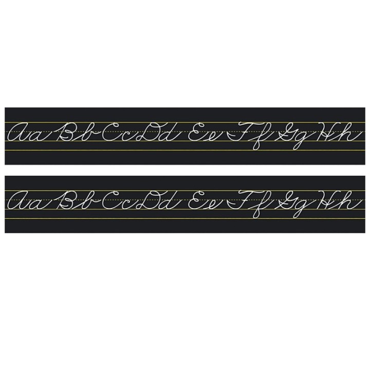 North Star Teacher Resources Alphabet Lines Black Traditional Cursive, Pack of 2