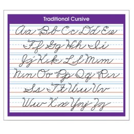 North Star Teacher Resources Adhesive Traditional Cursive Desk Prompt, Pack of 36