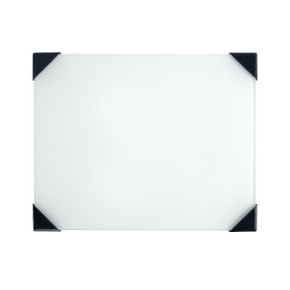 New Wave Art Posh Table Top Palette, Glass, White, 6.75x8.4 in