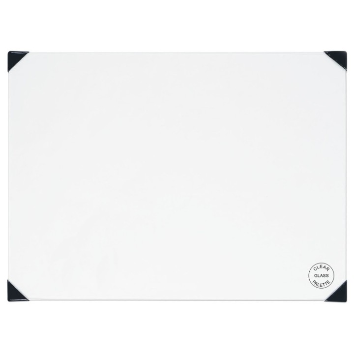 New Wave Art Posh Table Top Palette, Glass, Clear, 12x16 in