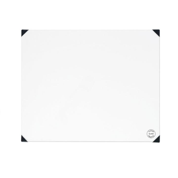 New Wave Art Posh Table Top Palette, Glass, Clear, 16x20 in