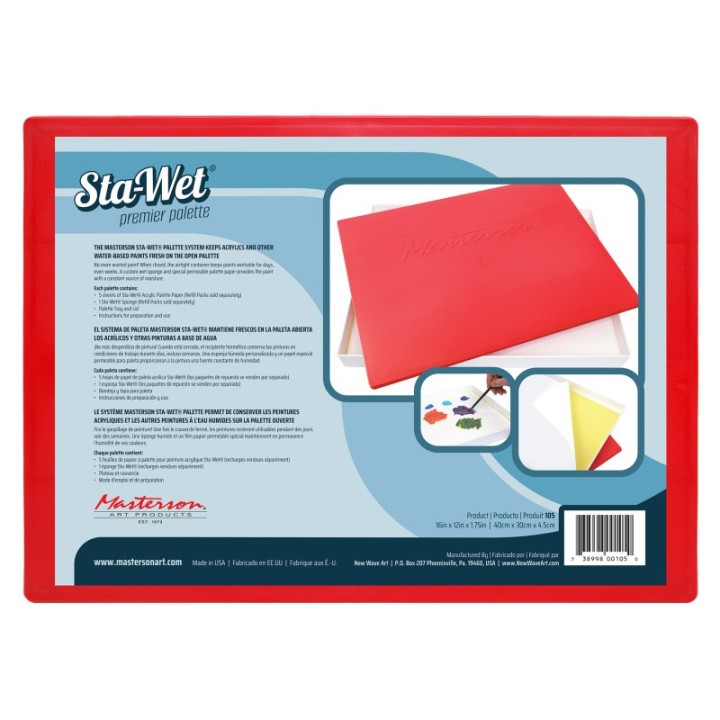 Masterson Art Products Sta-Wet® Premier Palette, 12x16 in
