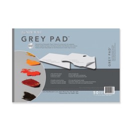 New Wave Art Grey Pad® Rectangular Paper Palette, 11x16 in, 50 Sheets
