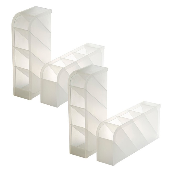 Officemate® Pen Holder, 4 Compartments, 2 Per Pack, 2 Packs