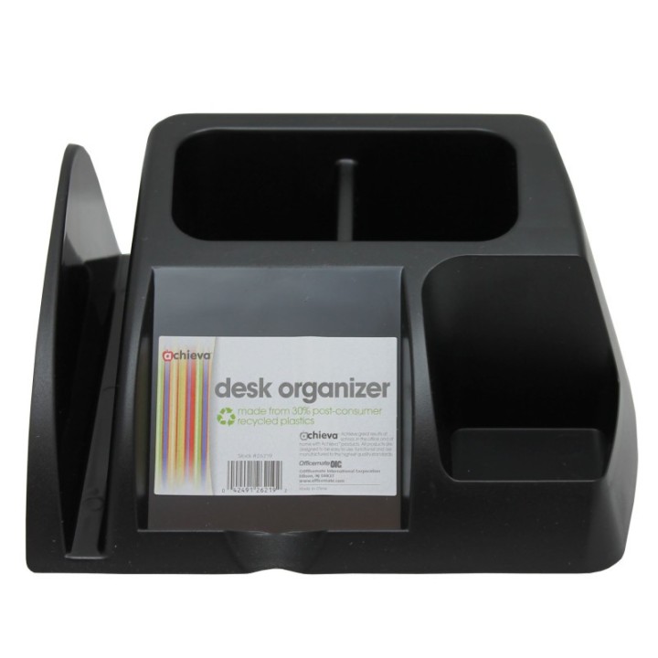 Achieva® Achieva® Recycled Desk Organizer, Black