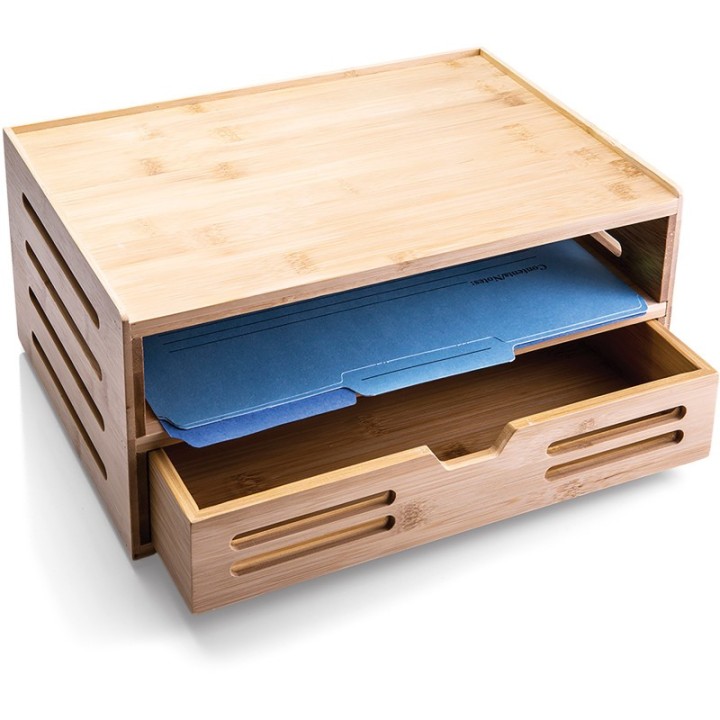Officemate® Bamboo Drawer Organizer, Base and Drawer