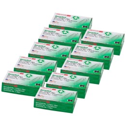 Officemate® Recycled Paper Clips, #1 Gem, 100 Per Box, 10 Boxes