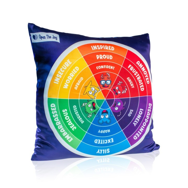 Open the Joy Weighted Emotions Wheel Pillow, English