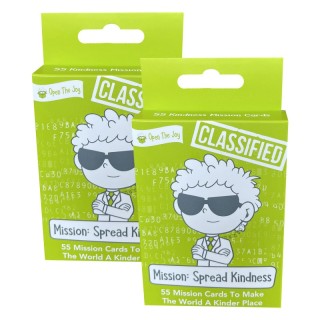 Open the Joy Kindness Mission Cards, 2 Sets